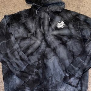 Men’s Santa Cruz with graphic tie-dyed hoodie
